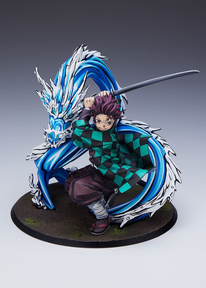 Estatua aniplex demon slayer kimetsu no yaiba tanjiro kamado 1 8 version Frikytopia
