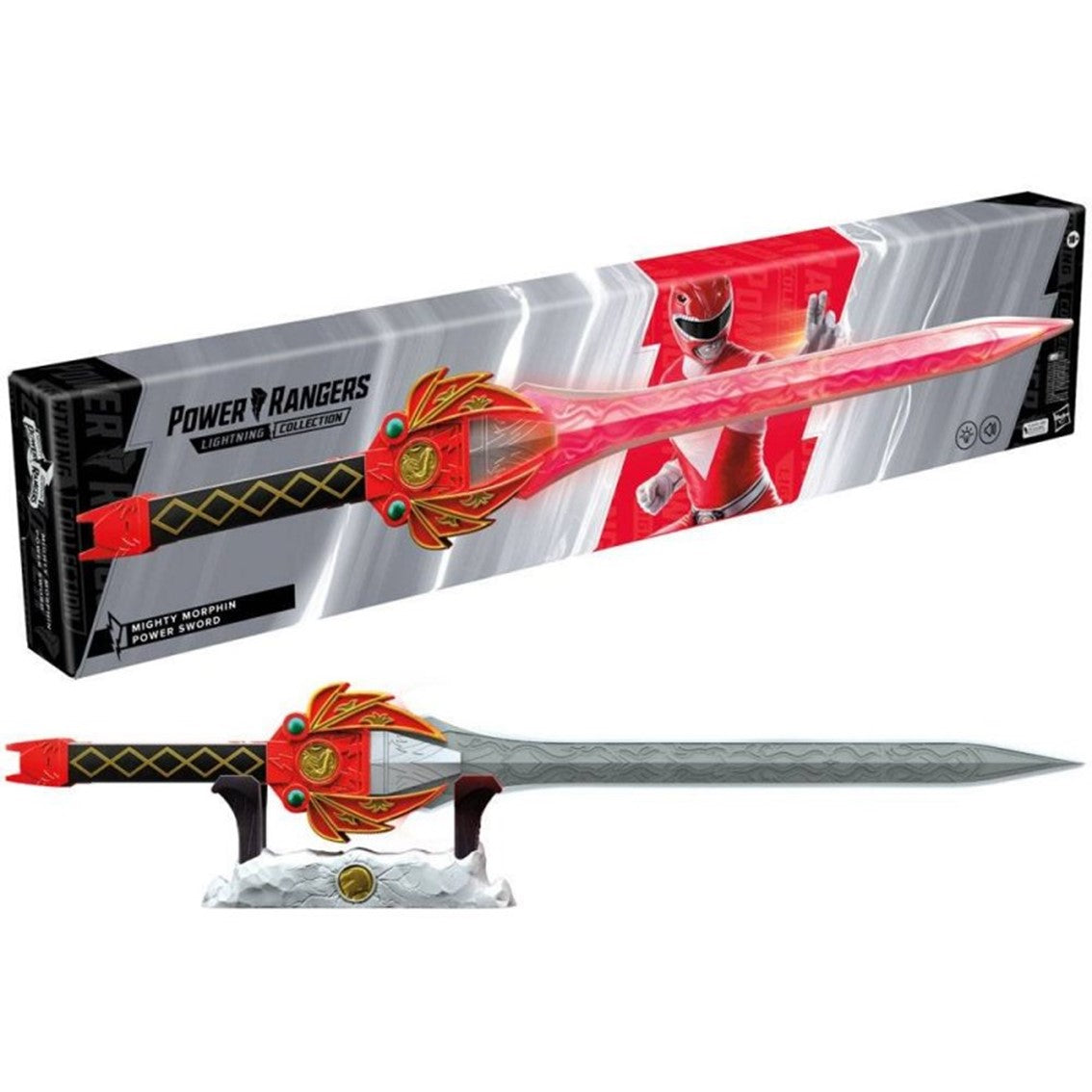 Replica hasbro espada poder ranger rojo replica escala 1 1 power rangers Frikytopia