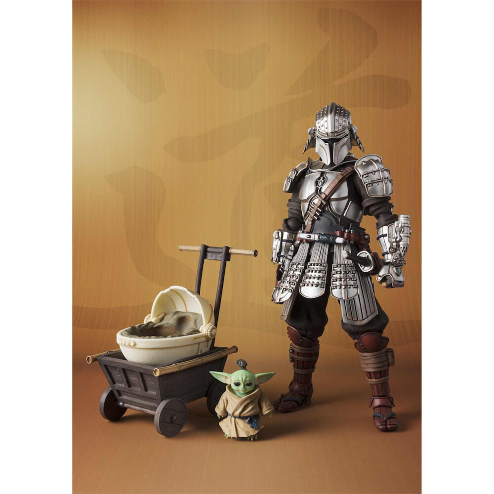 Figura Ronin Mandalorian Beskar Armor Grogu Star Wars 18cm