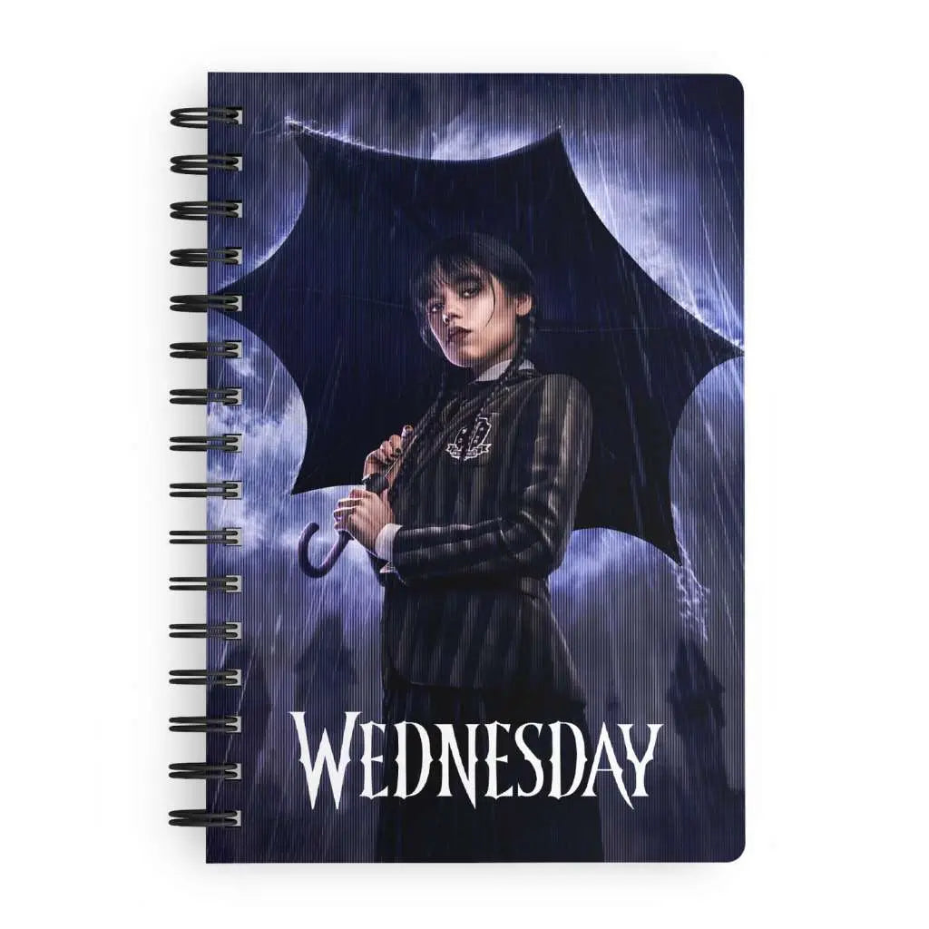 WEDNESDAY RAIN WEDNESDAY 3D EFFECT Libreta Frikytopia