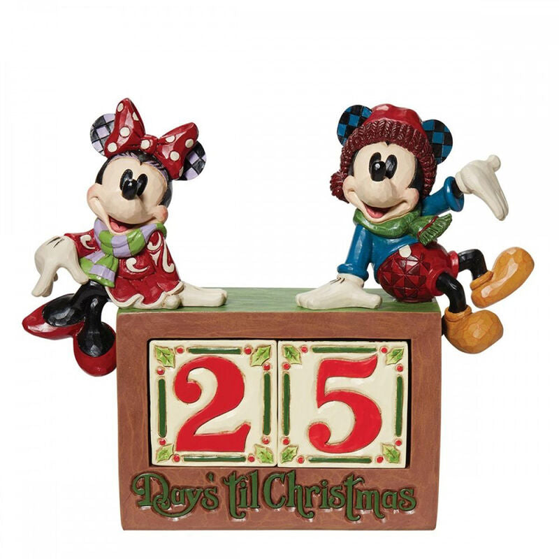 Figura enesco disney mickey minnie calendario de navidad Frikytopia