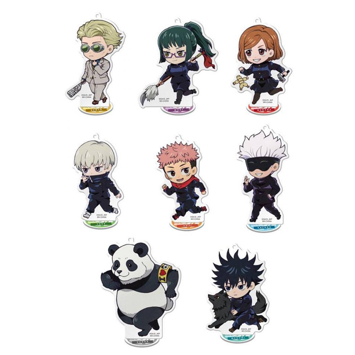 Set figuras acrilicas megahouse jujutsu kaisen toko toko mascot vol 1 Frikytopia