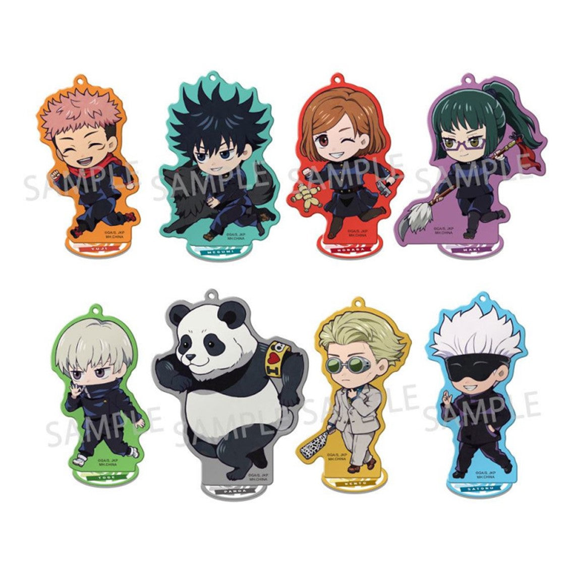 Set figuras acrilicas megahouse jujutsu kaisen toko toko mascot version 2 Frikytopia