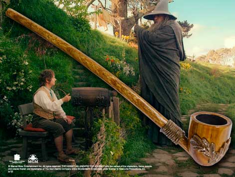 Replica the noble collection el hobbit pipa bilbo bolson de 23 cm