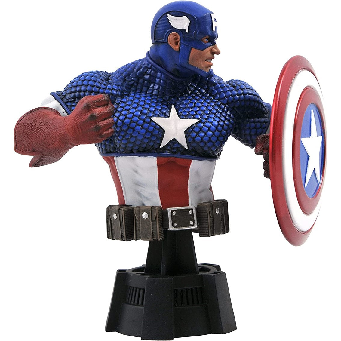 Figura busto diamond select toys marvel animado capitan america escala