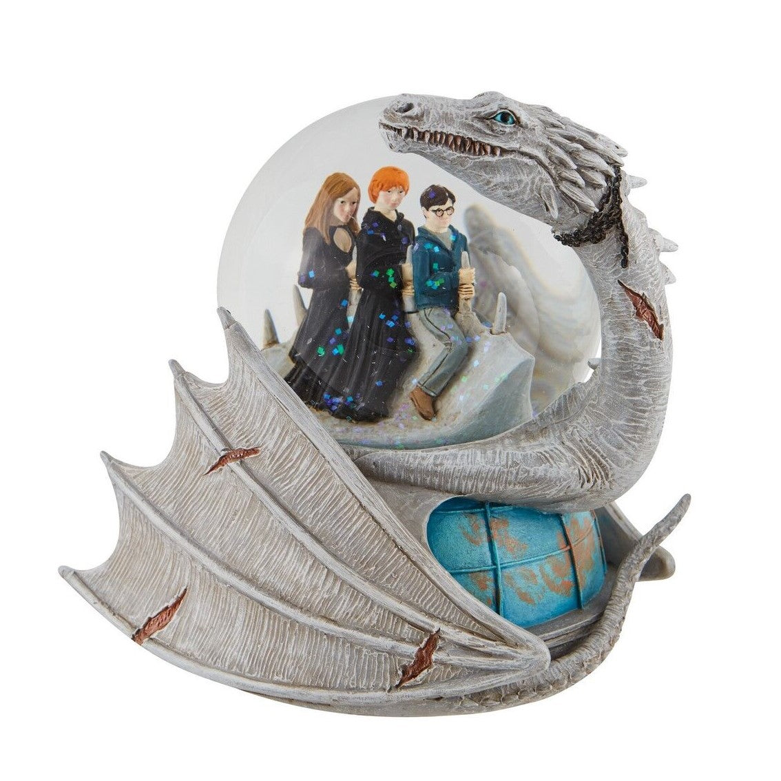 Figura enesco bola de agua decorativa harry potter dragon ucraniano hagrid