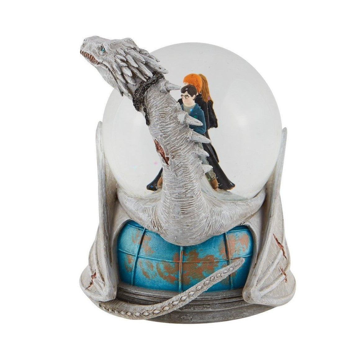 Figura enesco bola de agua decorativa harry potter dragon ucraniano hagrid