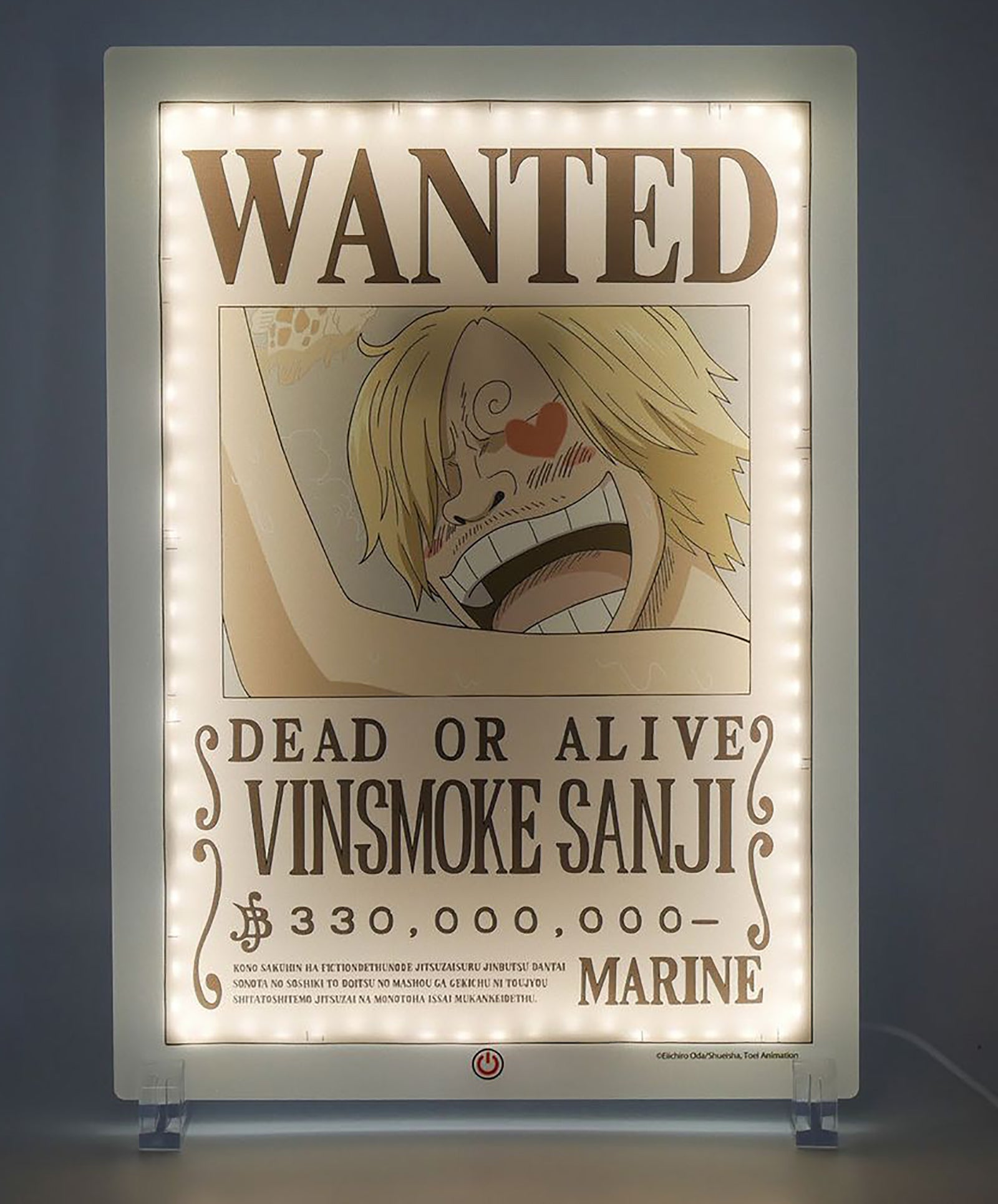 Lampara led neon teknofun madcow entertainment wanted one piece sanji Frikytopia