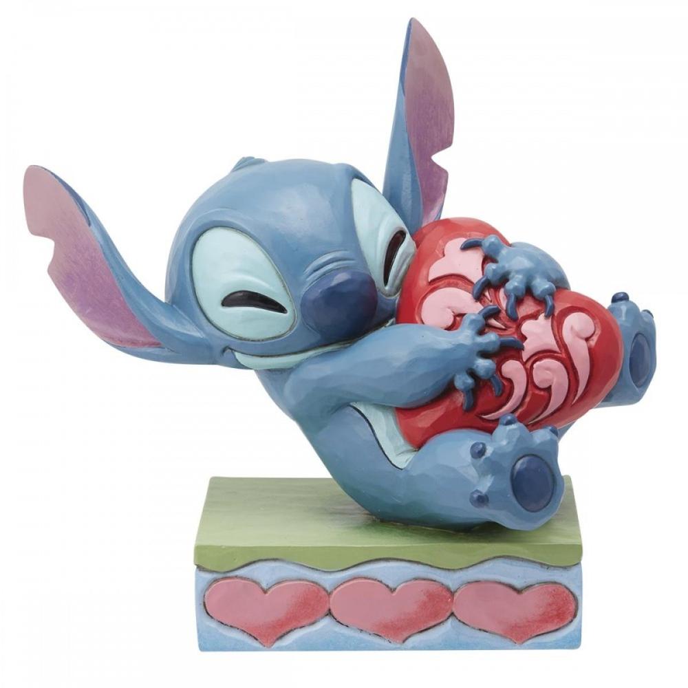 Figura enesco disney stitch abrazando un corazon Frikytopia