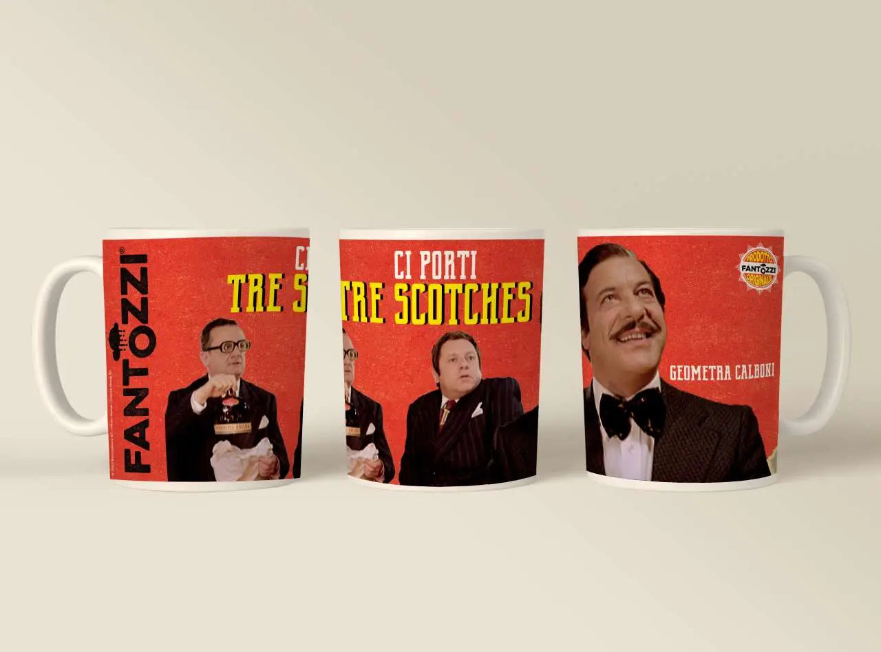 FANTOZZI - TRE SCOTCHES Taza