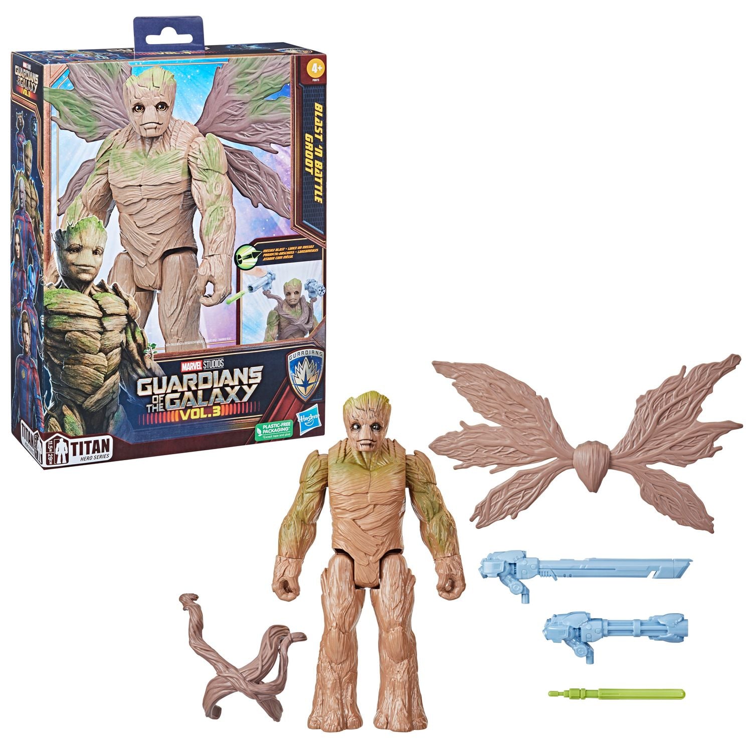 Figura hasbro marvel blast n battle guardianes de la galaxia groot Frikytopia
