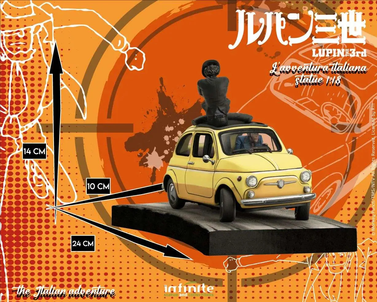 LUPIN 3RD THE ITALIAN ADVENTURE LUPIN JIGEN 1/18 Estatua