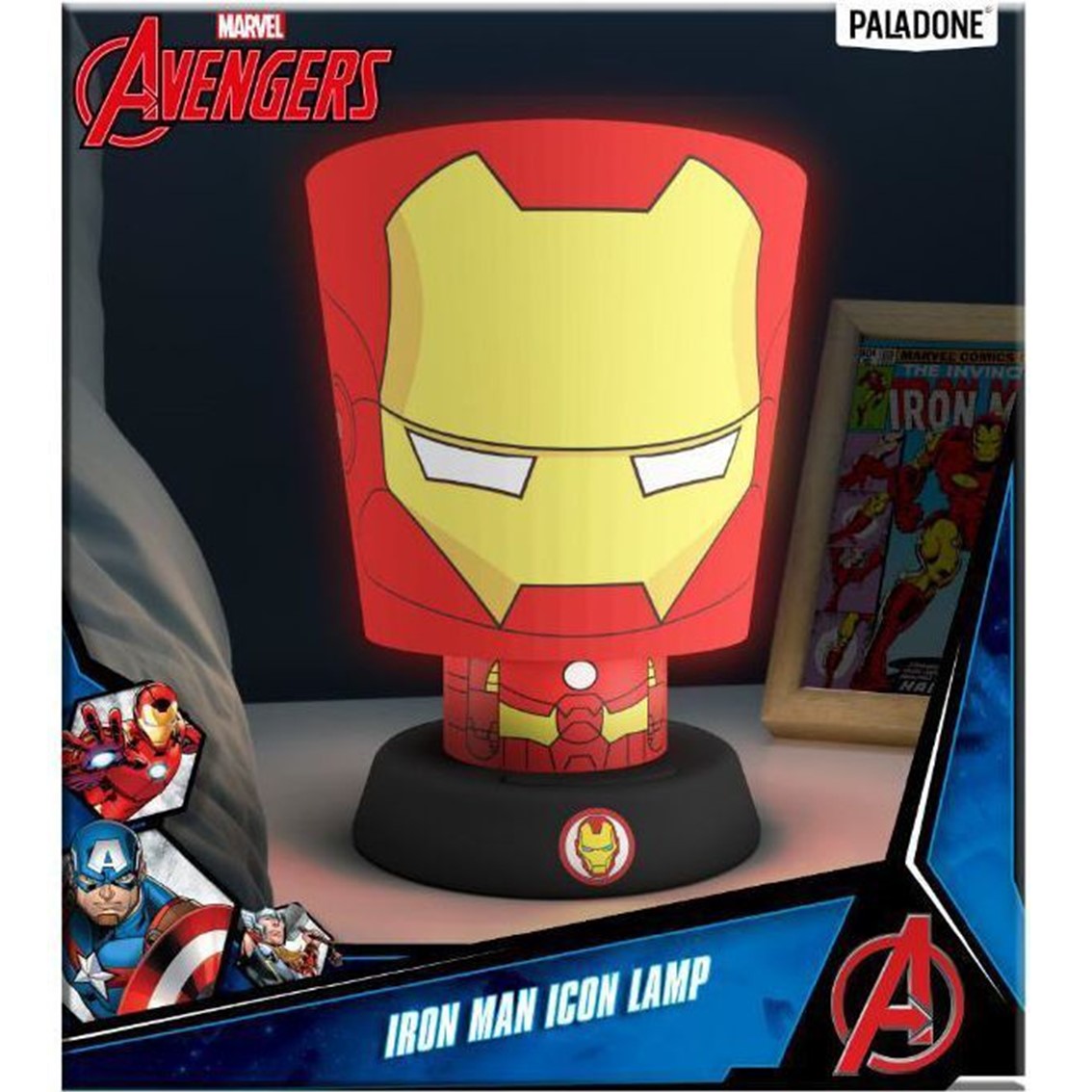 Lampara paladone marvel avengers iron man 28 cm Frikytopia