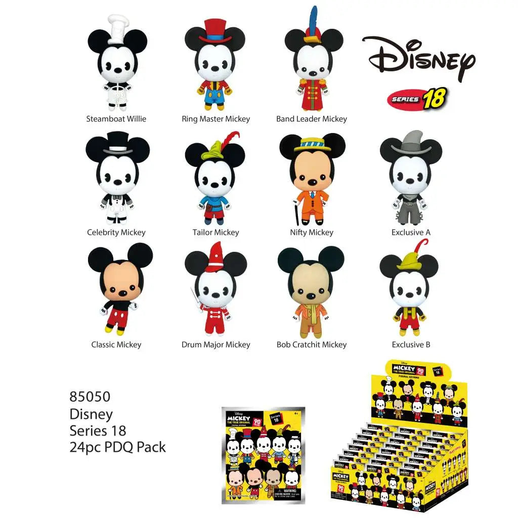 DISNEY MICKEY THROUGH THE YEAR Bolsa CLIP BLIND Caja DISPLAY (24) Frikytopia