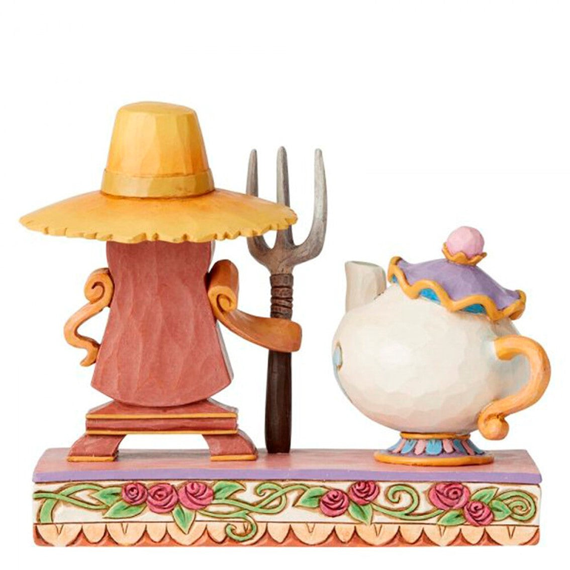 Figura enesco disney din don y la senora potts cogsworth and mrs potts Frikytopia