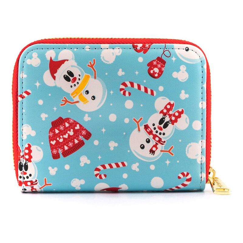 Monedero loungefly disney minnie mickey munos de nieve aop Frikytopia
