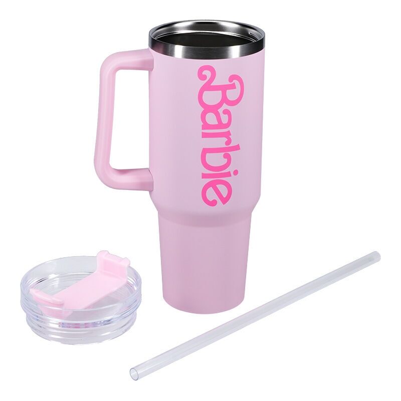 Vaso pajita barbie termo 1200ml Frikytopia