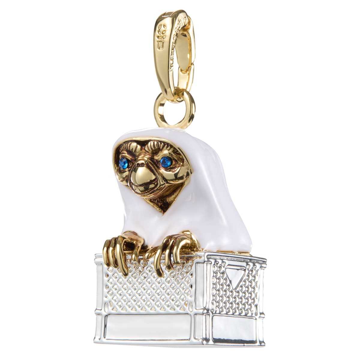 Colgante universal the noble collection e t el extraterrestre dentro de la cesta Frikytopia