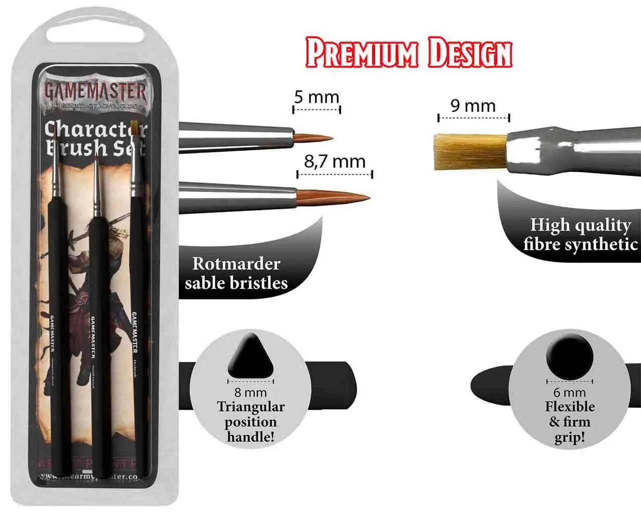 GAMEMASTER CHARACTER BRUSH SET Frikytopia