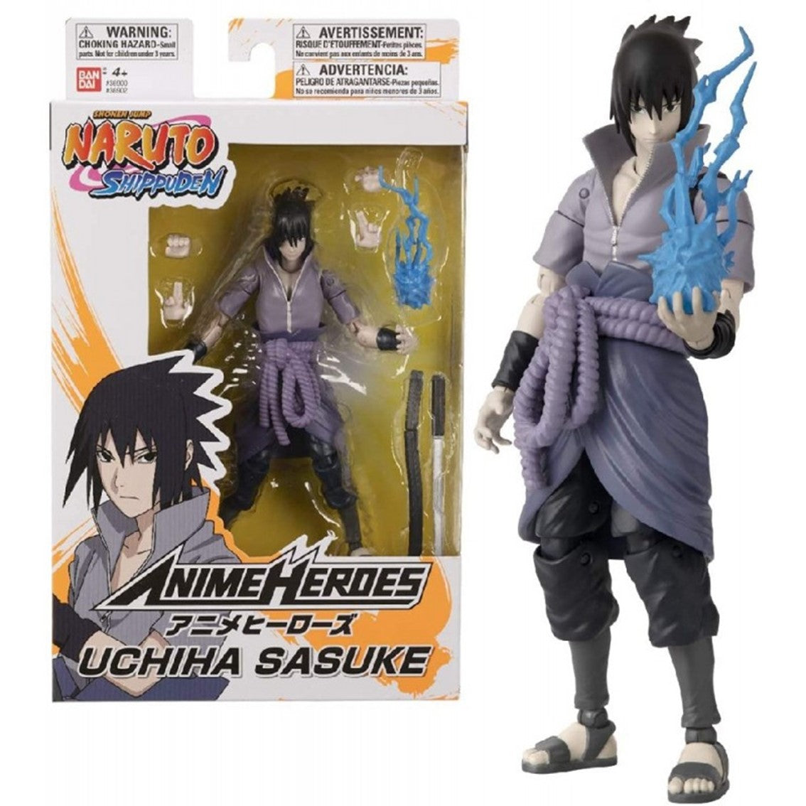 Figura bandai anime heroes naruto uchiha sasuke Frikytopia