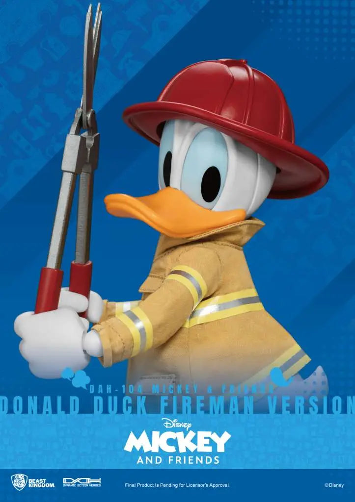 Mickey & Friends Figura Dynamic 8ction Heroes 1/9 Donald Duck Fireman Ver. 24 cm