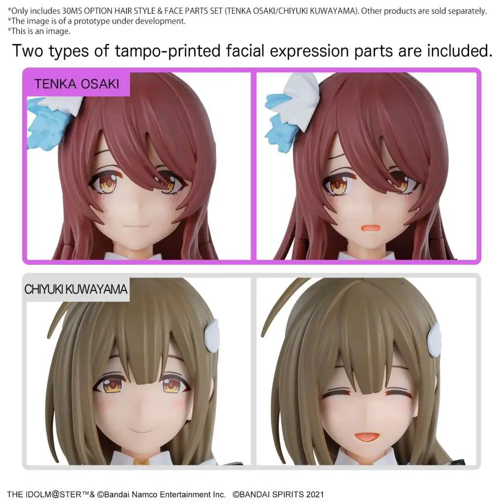 30MS OPTION HAIR STYLE & FACE PARTS SET TENKA OSAKI/CHIYUKI KUWAYAMA Frikytopia