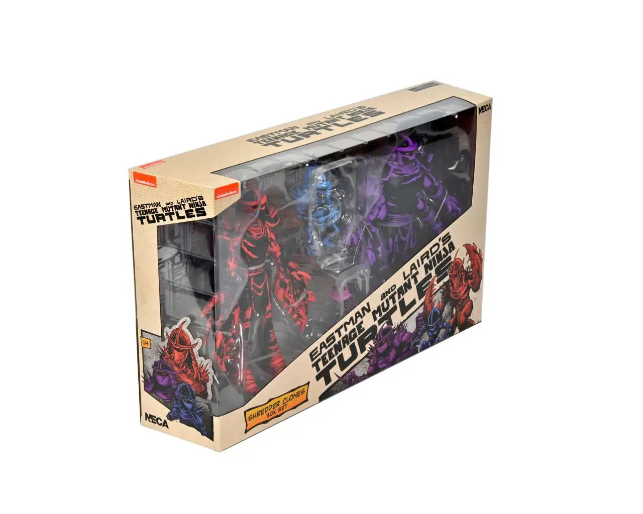 Figura neca teenage mutant ninja turtles mirage comics shredder clones box set 18cm