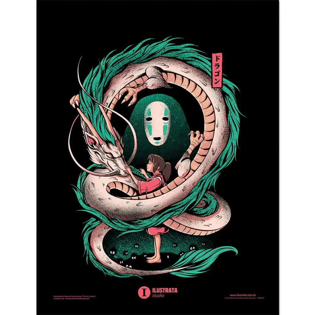 ILUSTRATA THE GIRL AND THE DRAGON COLLECTOR PRINT