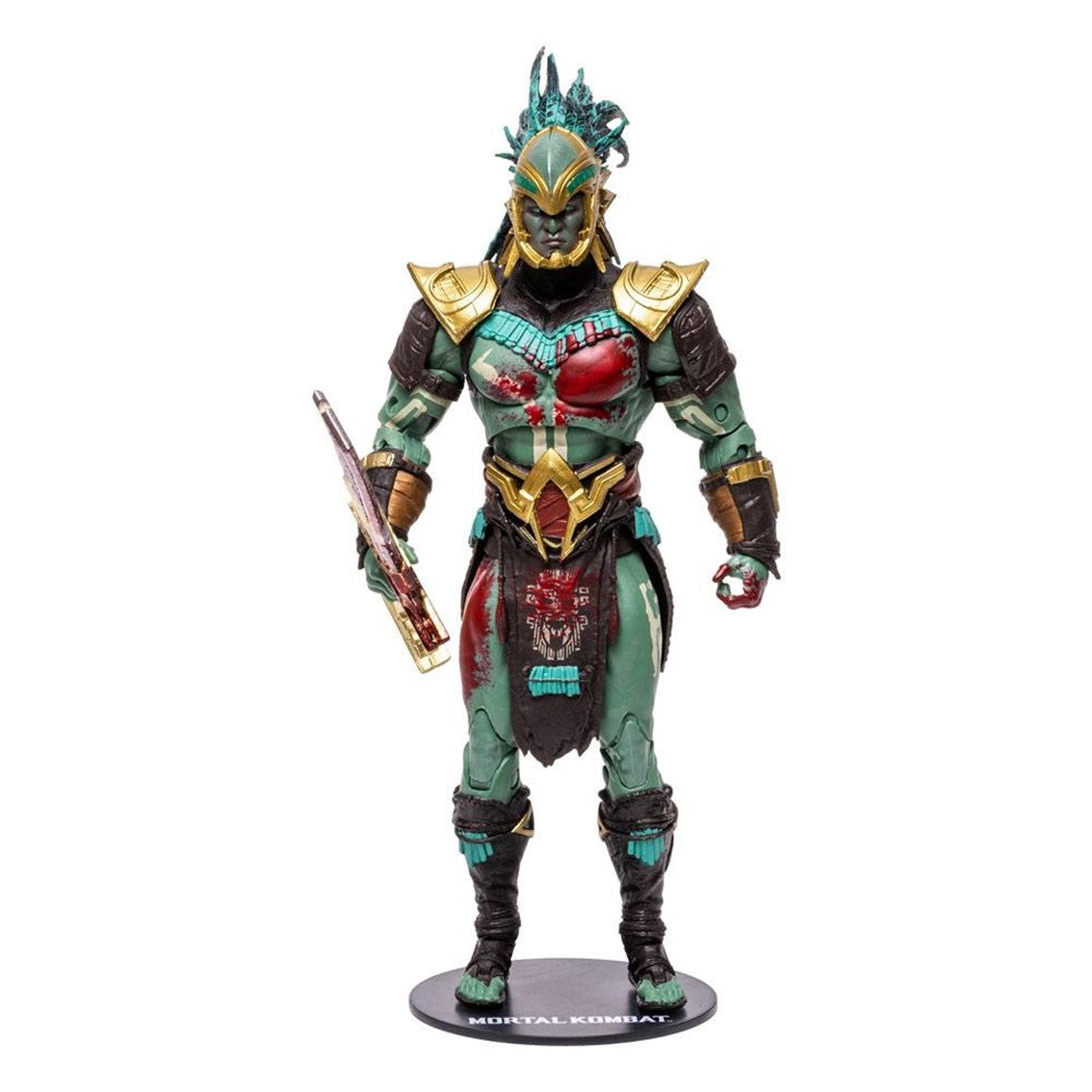 Figura mcfarlane toys mortal kombat kotal kahn sangriento