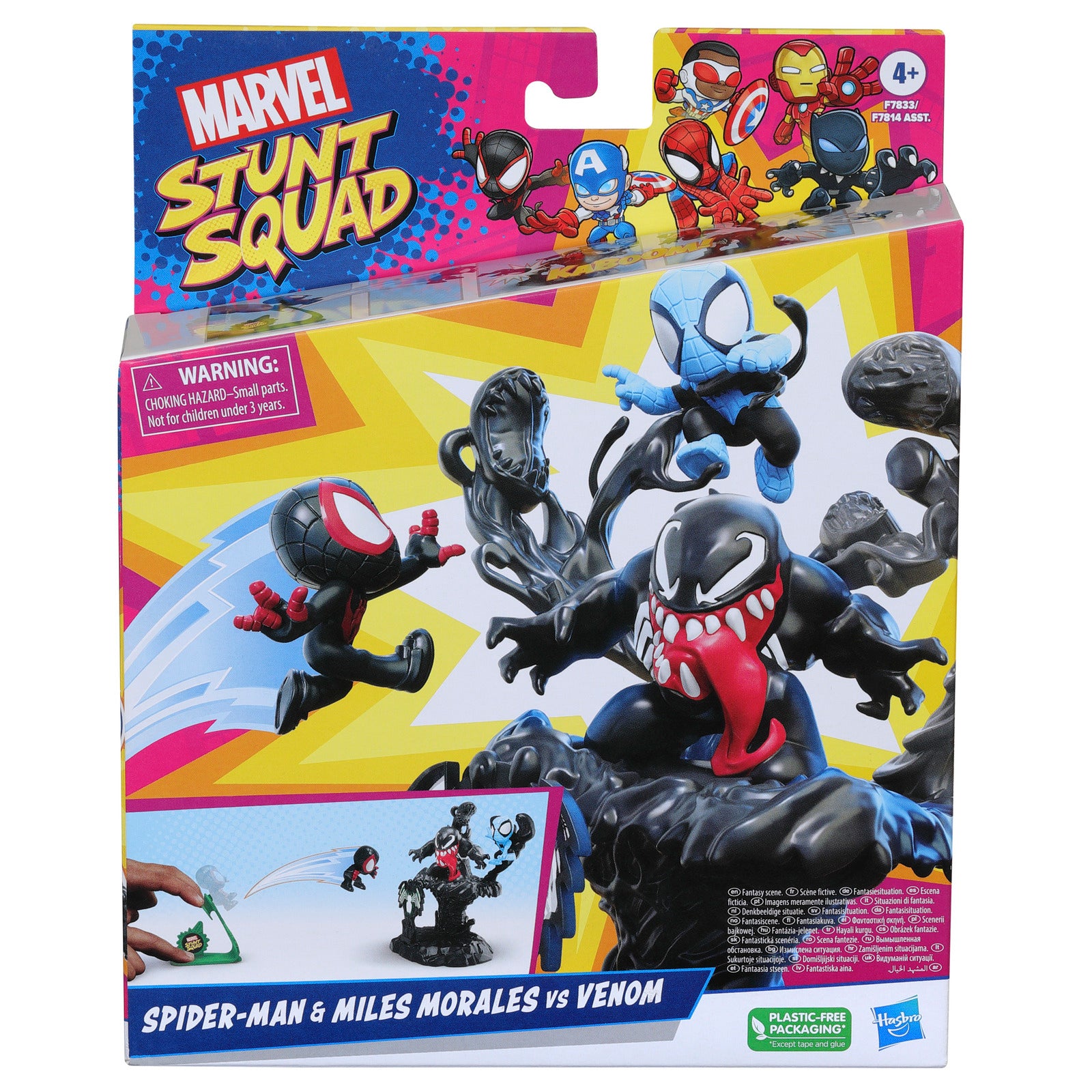 Set de juego hasbro marvel stunt squad villain knockdown spider man Frikytopia
