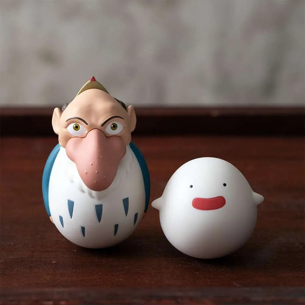 THE BOY AND THE HERON HERON & WARAWARA TWO PACK ROLY POLY Figura Frikytopia