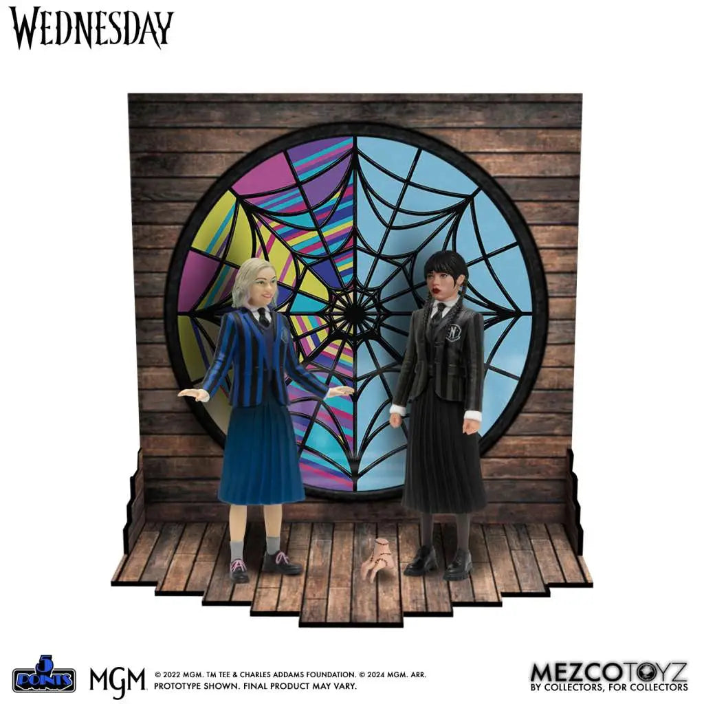 Set 2 figuras Miercoles & Enid Miercoles 9,5cm
