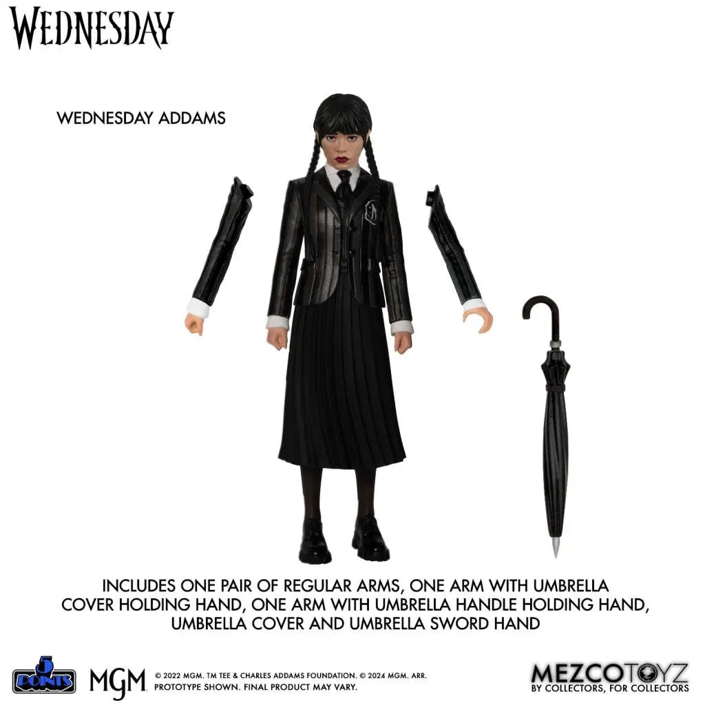 Pack 2 figuras mezco toyz wednesday 5 points wednesday & enid