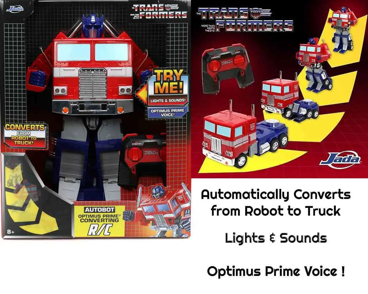TRANSFORMERS GENERATION 1 OPTIMUS PRIME TRANSFORMING TO ROBOT 1/16 REMOTE CONTROL MODE Frikytopia