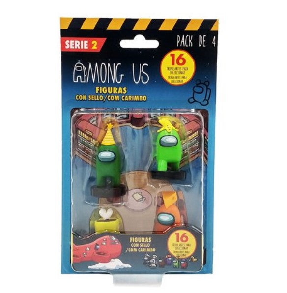 Figuras among us s2 caja pack 4 Frikytopia