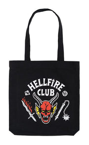 Tote bag stranger things hellfire club