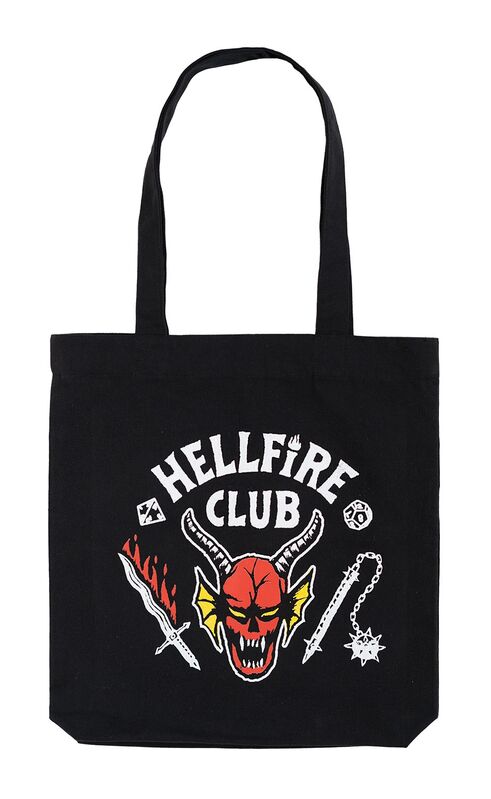 Tote bag stranger things hellfire club