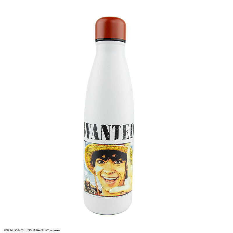 One Piece Botella Termo Wanted Pirata Luffy
