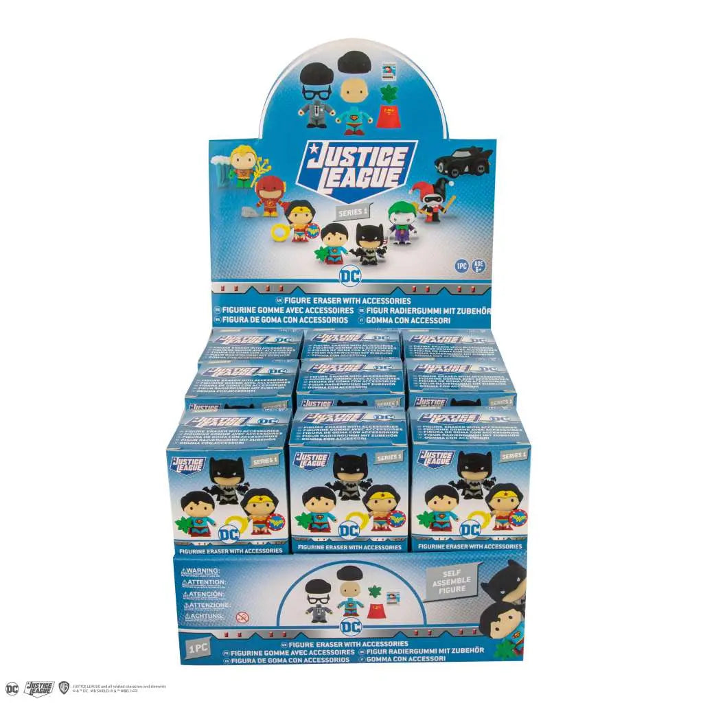 DC COMICS JUSTICE LEAGUE ERASERS MYSTERY DISPLAY Caja (24)