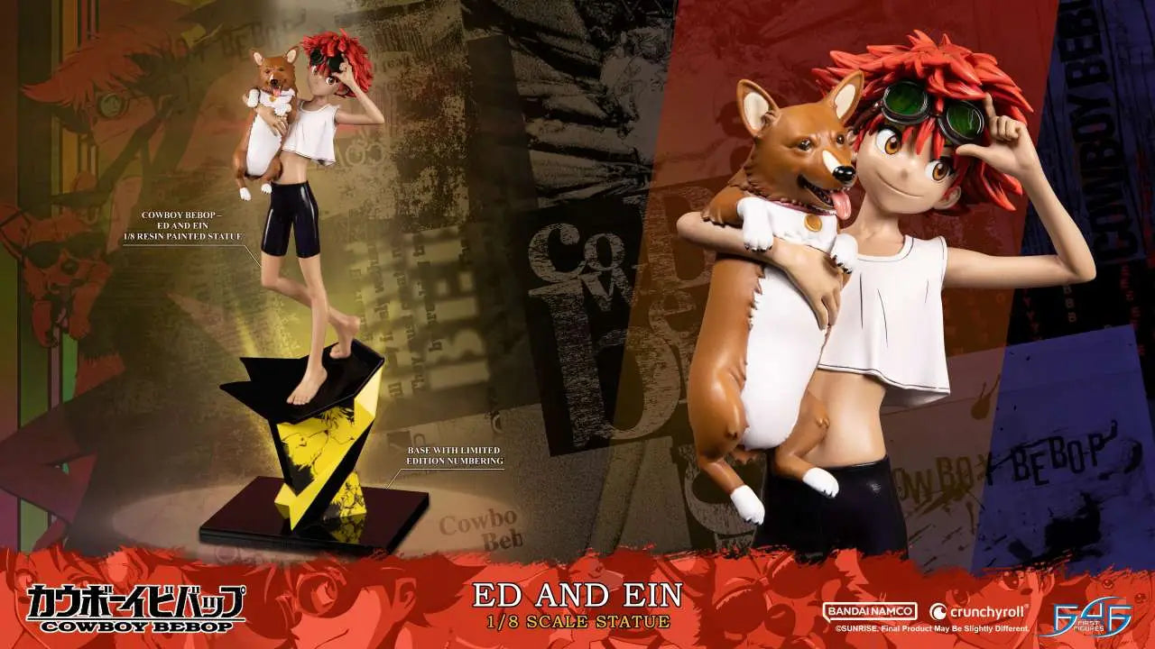 COWBOY BEBOP ED AND EIN 1/8 RESIN Estatua Frikytopia