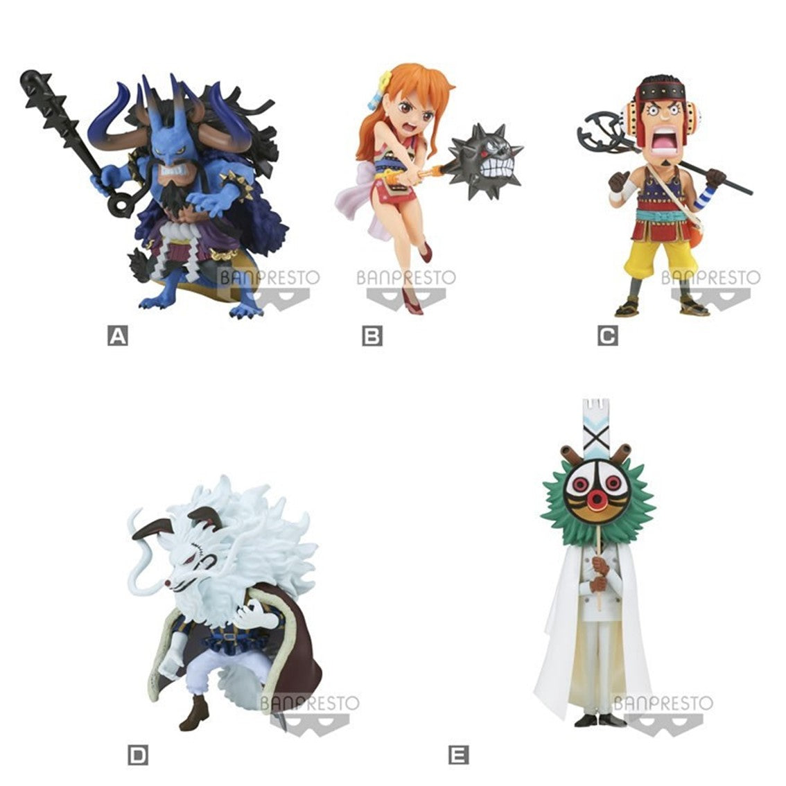 Figura banpresto one piece world collectable figure wanokuni onigashima Frikytopia