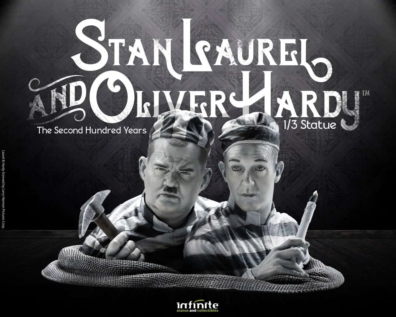 STAN LAUREL & OLIVER HARDY 1/3 Estatua