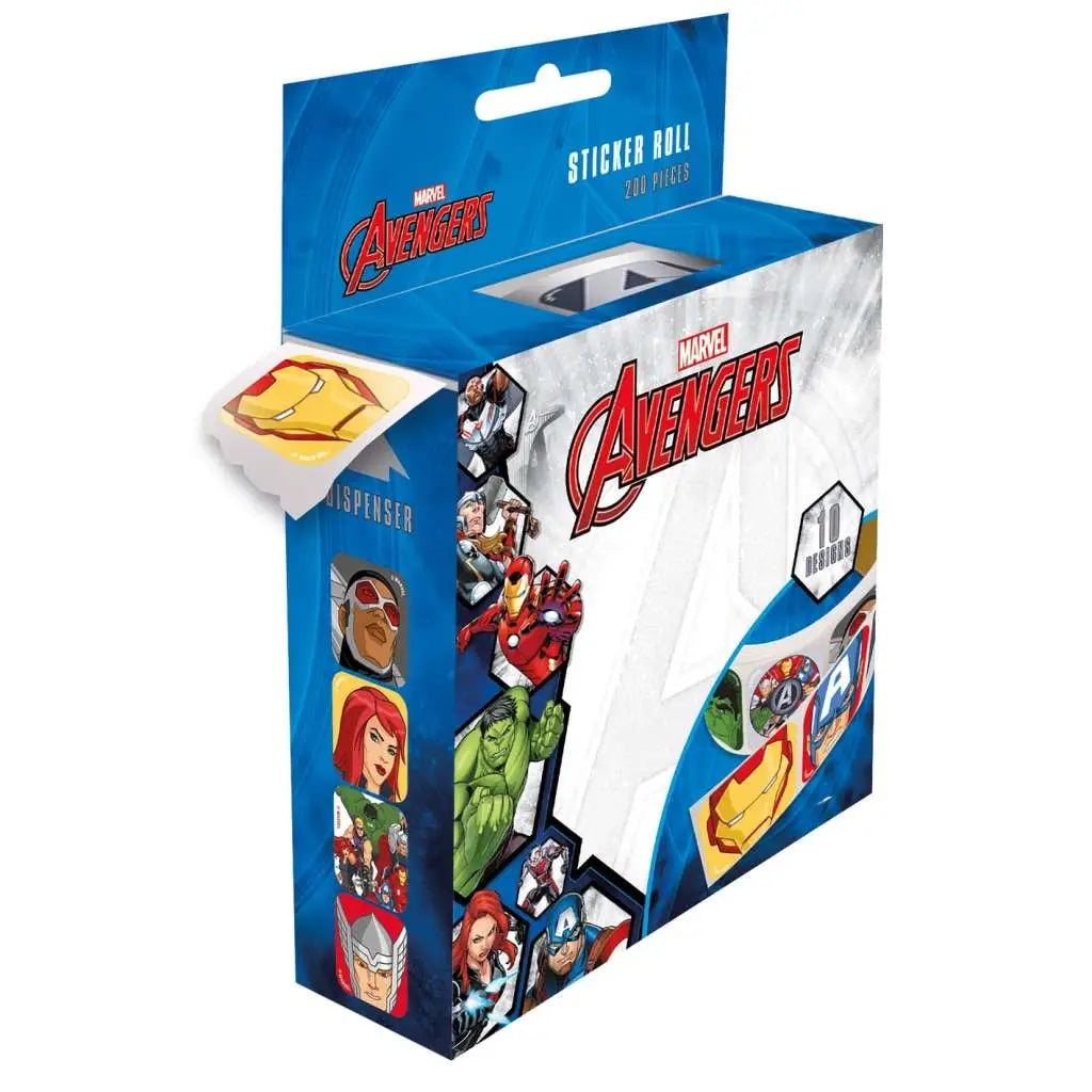 AVENGERS Pegatina ROLL Caja Frikytopia