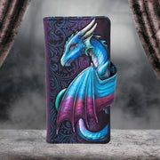 DRAGON TAKE FLIGHT BLUE EMBOSSED Cartera