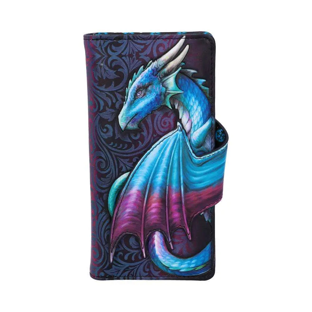DRAGON TAKE FLIGHT BLUE EMBOSSED Cartera