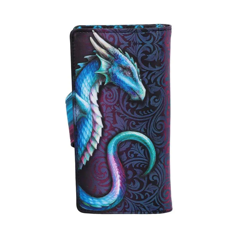 DRAGON TAKE FLIGHT BLUE EMBOSSED Cartera