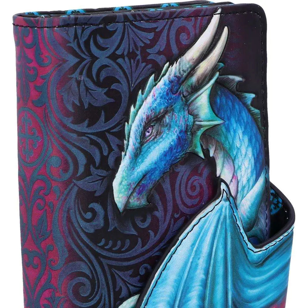 DRAGON TAKE FLIGHT BLUE EMBOSSED Cartera