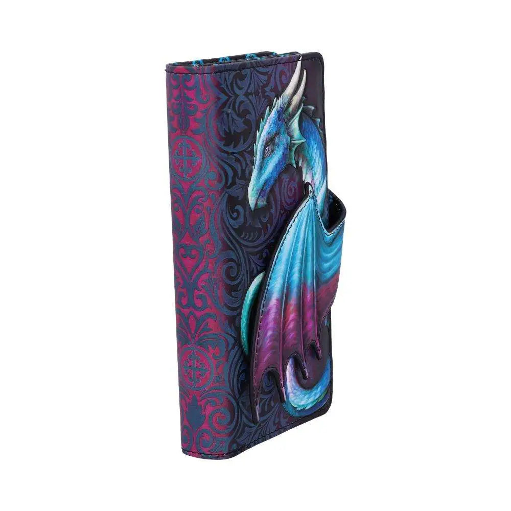 DRAGON TAKE FLIGHT BLUE EMBOSSED Cartera