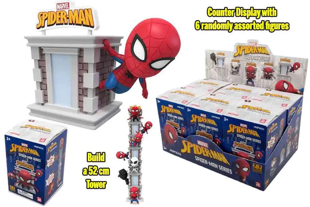 YuMe Hero Caja - Spider-Man Tower Series Display (6) Frikytopia