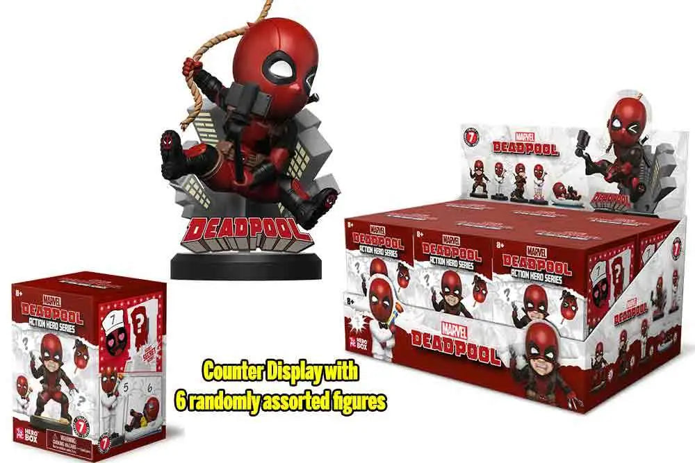 YuMe Hero Caja - Deadpool Action Hero Series Display (6) Frikytopia